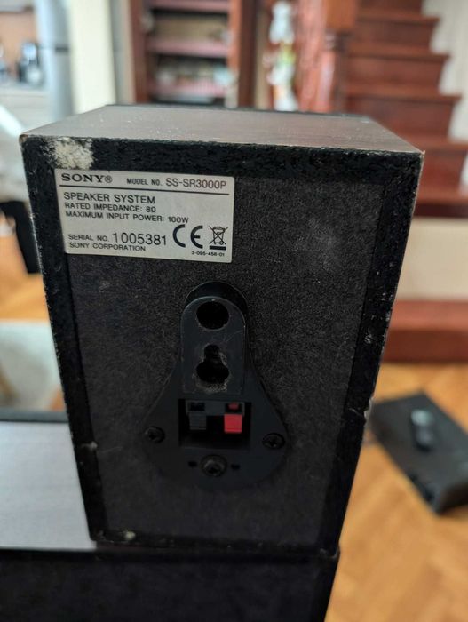 Sistem Home Cinema 5.1 Sony – Receiver 4K HDMI + Boxe Coloană + Boxe Surround + Subwoofer Activ