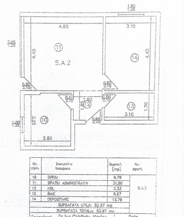 Apartament 2 camere / spatiu comercial