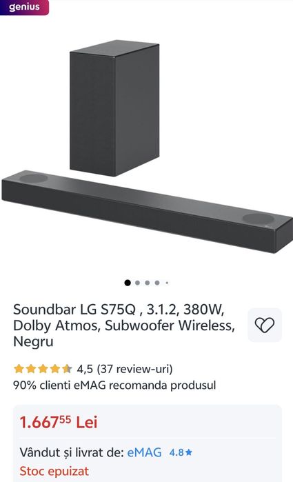 Soundrar LG  S75Q 3.1.2