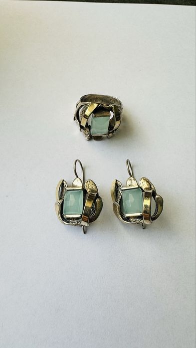 Набор серьги и кольцо