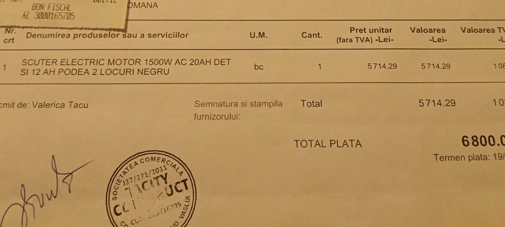 SCUTER NOU electric motor 15000W