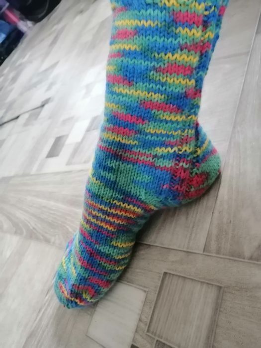 Носки шерстяные вязаные