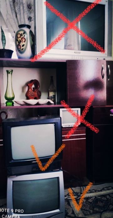 Телевизор серый(цветной)