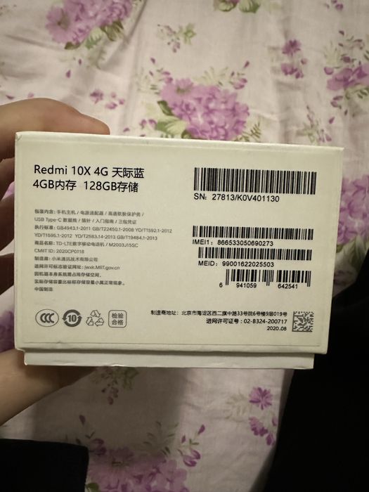 Redmi 10x Holati ideal pachti yengi uncha ishlatilmagan