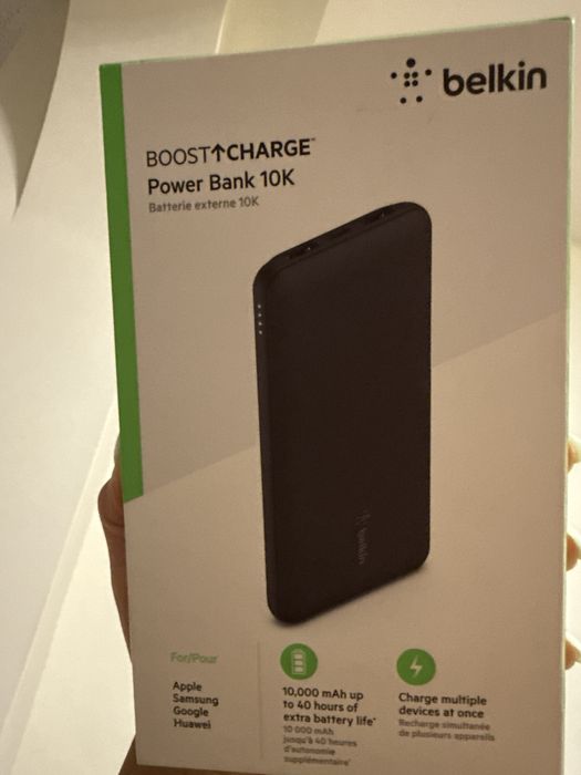 Belkin Power Bank преносима батерия 10 000 mAh става за iPhone Samsung