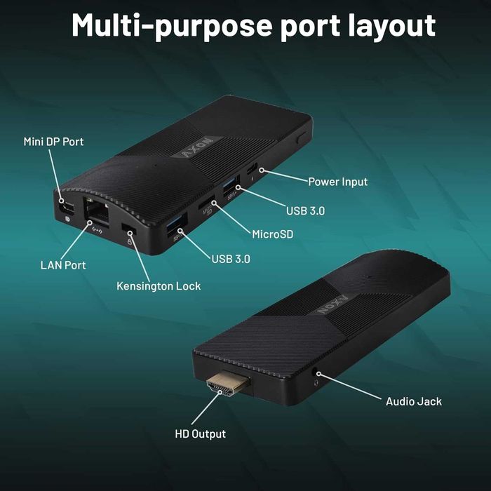 Ультракомпактный Мини Пк Mini PC Axon mini stick PC intel J4125 4/64Gb
