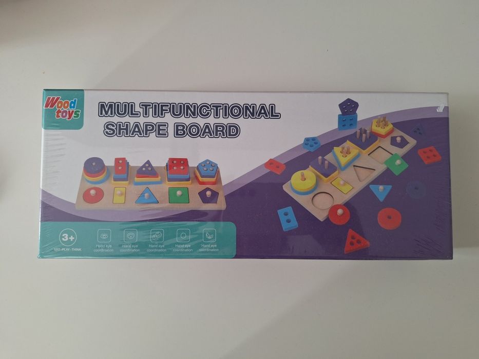 Дървена дъска за деца с фигурки