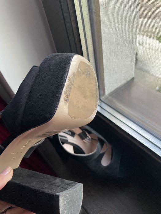 Sandale ,36, platforma, negre