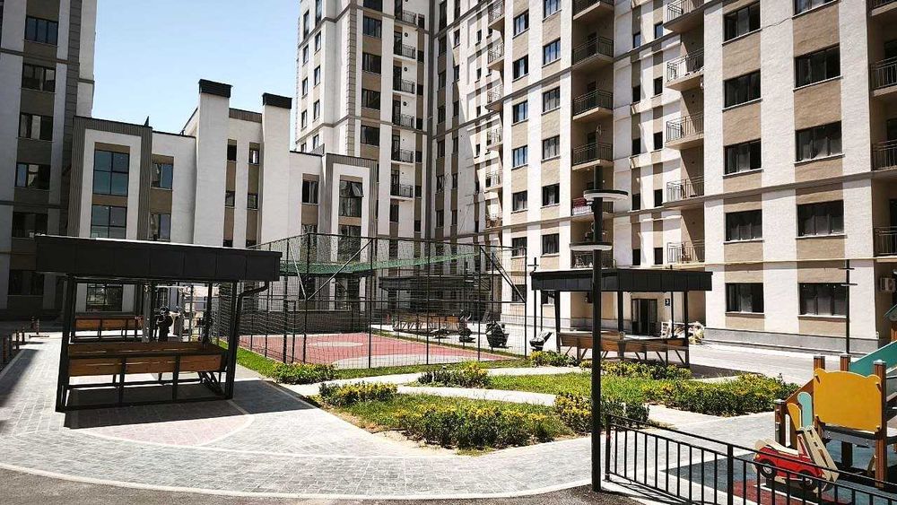Yu 1 комнатная 39м2 квартира ЖК Chimgan Hills, экобазар Чимган