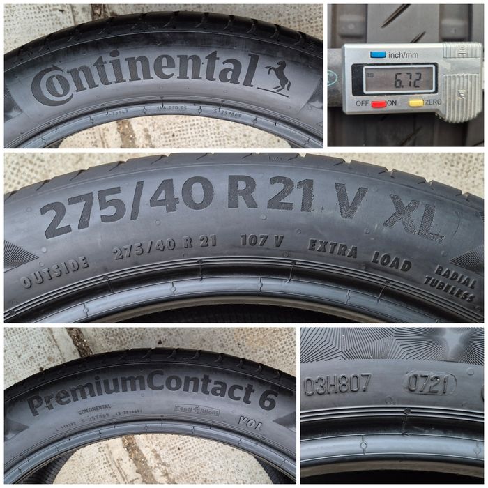 O bucată 275/40 R21 vară - una Continental