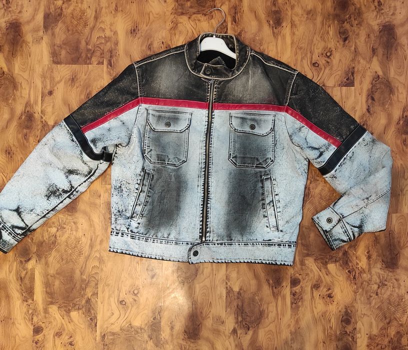 Мъжко яке Л-ХЛ ,естествена кожа, с подплата