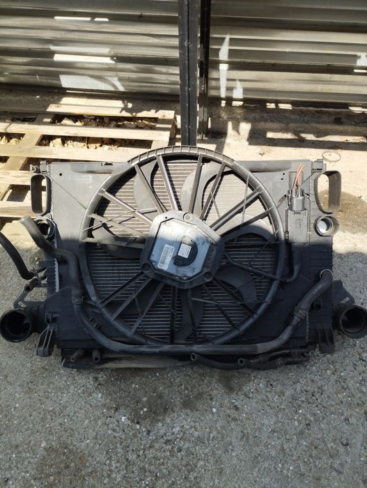 W211 К-т Радиатор с перка за охлаждане и интеркулер за Мерцедес Е-клас