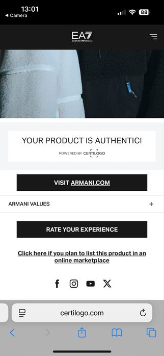 Блуза на Emporio Armani