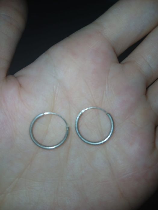 Продам серёжки серебро
