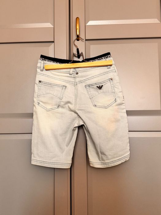 Дънкови панталонки Emporio Armani