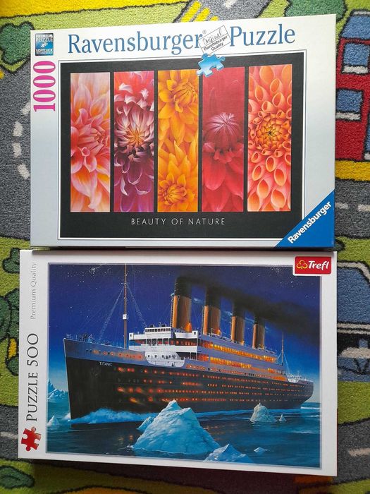Lot puzzle 500/1000/1500 4buc