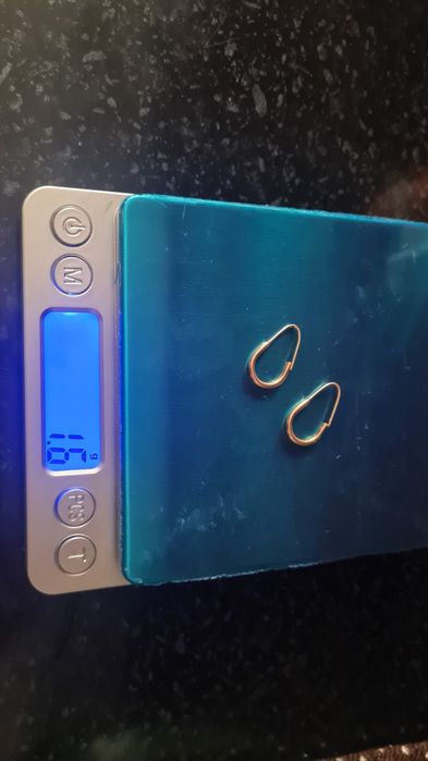 Золотые серьги грушиобразные