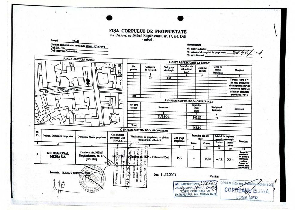 Închiriez spațiu comercial ultracentral în Craiova, pentru activități medicale, laborator de analize, policlinică, centru de înfrumusețare, crame