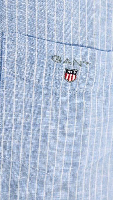 GANT 100% Ленена Оригинална мъжка синя риза размер 3XL / XXXL