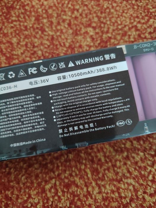 Reparații/ Vînzare Acumulator Bicicleta/Trotineta,etc