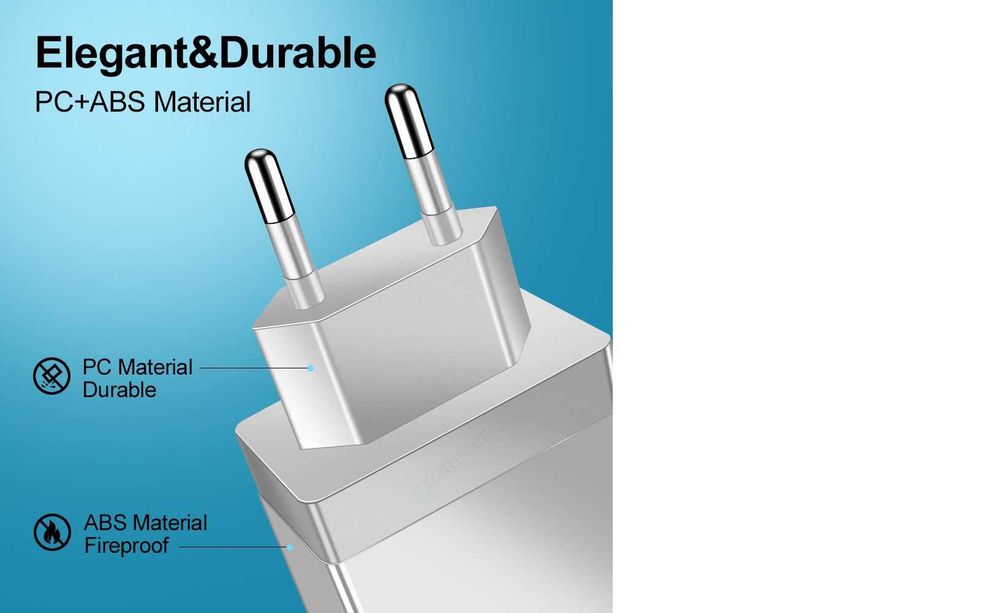 Бързо зарядно адаптер 3.1А USB, зареждане за мобилен телефон QC 3.0