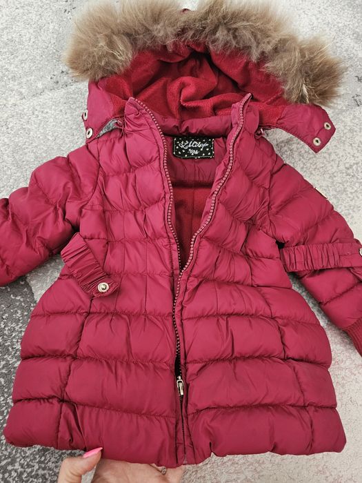 Кокетно зимно якенце с естествен пух