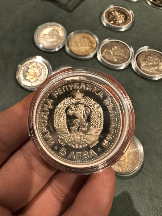 СРЕБЪРНИ 5 лева Васил Левски