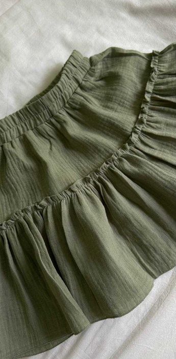 Юбка для девочек цвет хаки