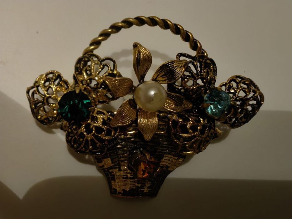 Брошь СССР, Чехия, скань, 60-е годы