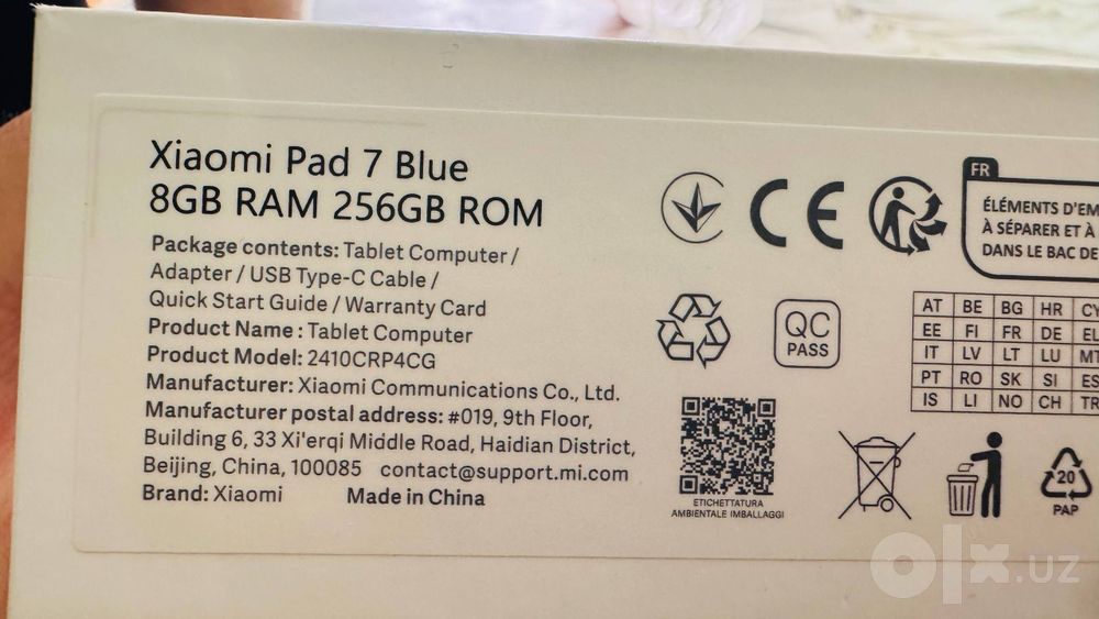 Xiaomi  pad 7 plansheti
