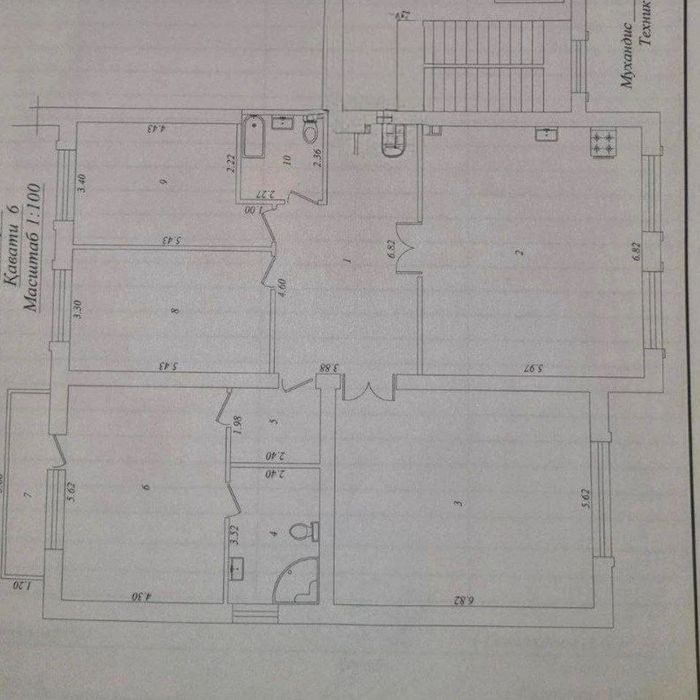 4х-комнатная квартира в Габусе! Центр. Ул.Моштабиб. Ор.:GM офис