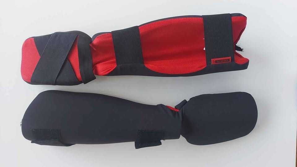 Протектори за тибия и стъпало за кик-бокс, размер M-L