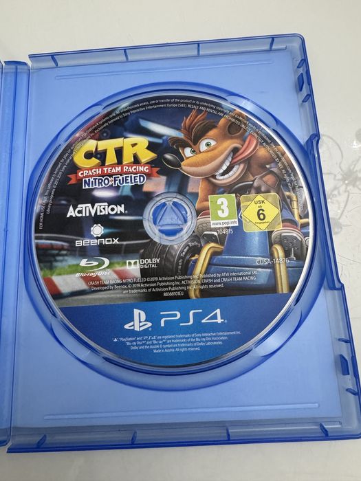 Диск PS4 Crash Team Racing Nitro-Fueled