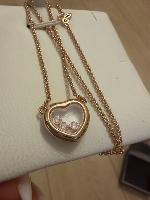 Колие Happy hearts chopard ново