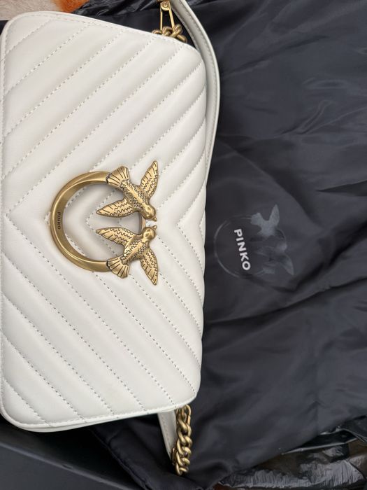 Чанта pinko white