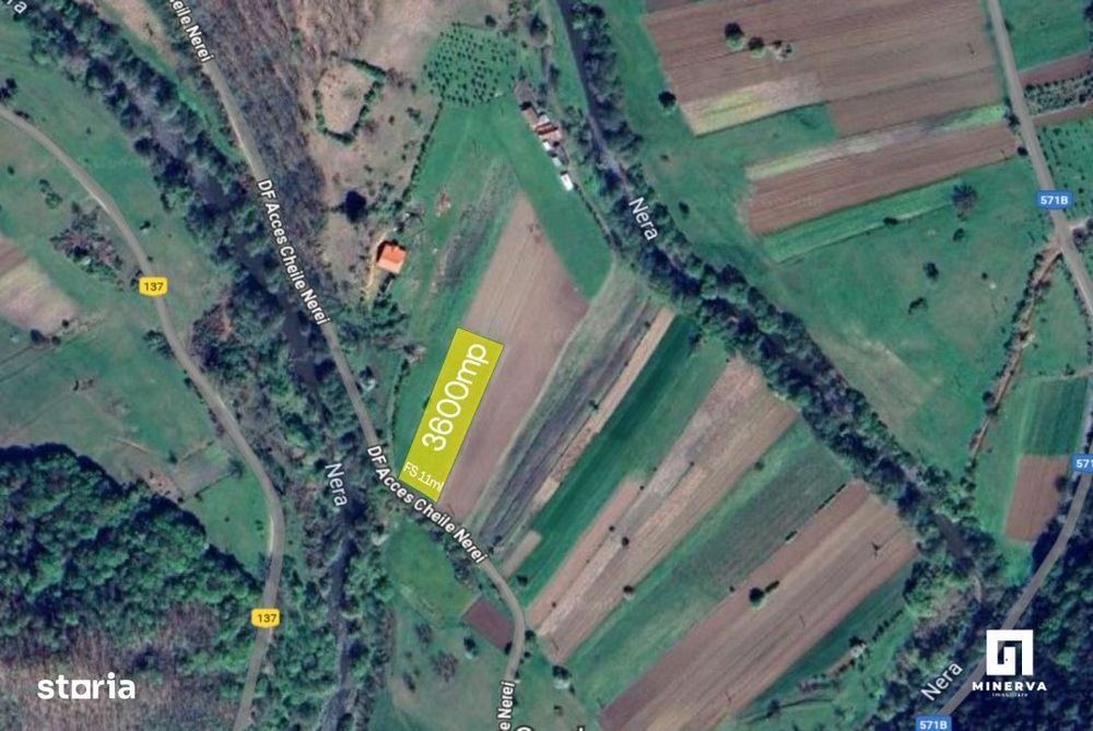 Teren 3600 mp Cheile Nerei – Peisaj de poveste! Oportunitate excelen