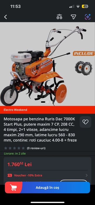 Vand motosapa ruris das
