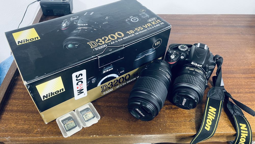 Nicon D3200  оптика 18-55 VR   фотоапарат никон