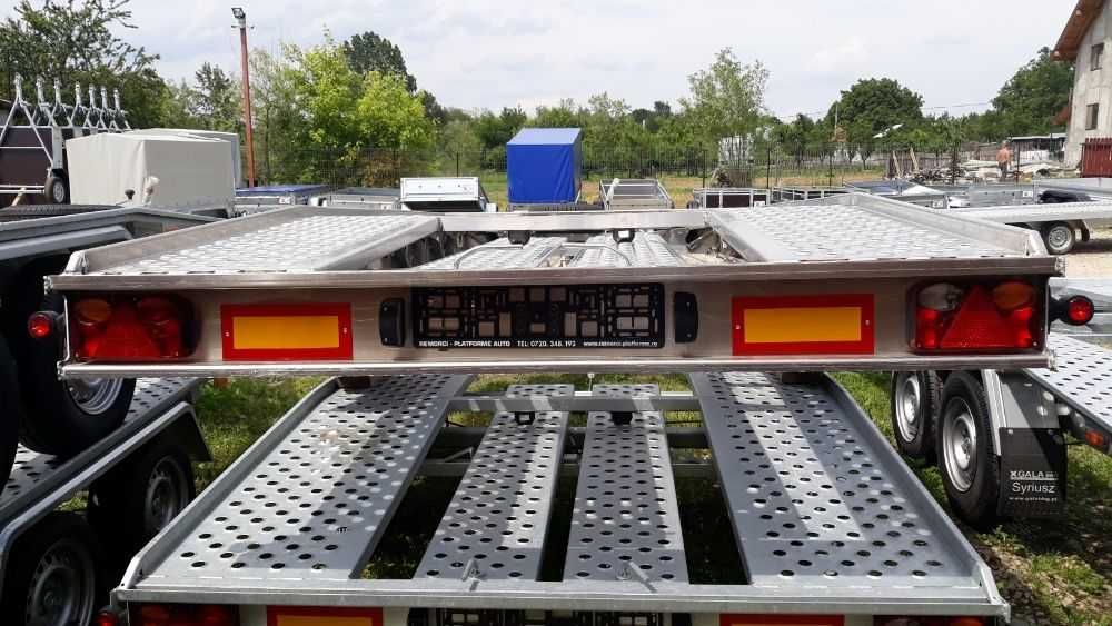 Platforma transport auto ALUMINIU, 1 axa sau doua, NOUA!!, OFERTA!!!