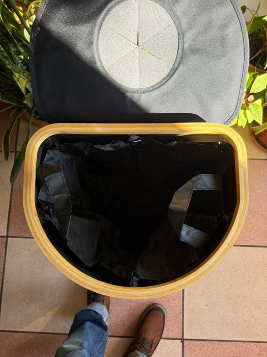 Cos reciclare, sac colector de sticle, plastic sau doze, culoare negru