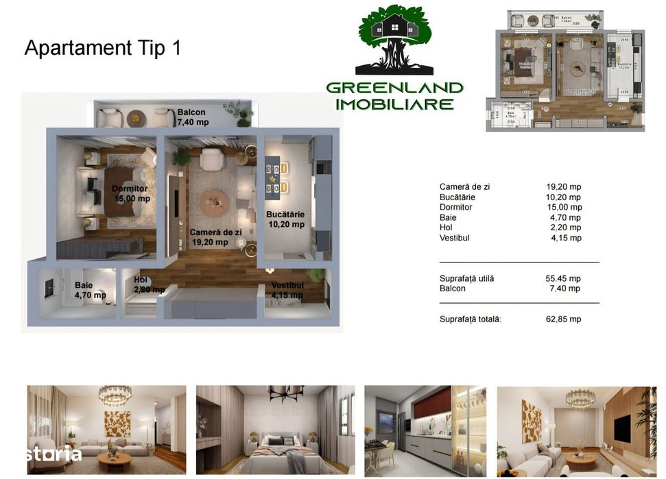 Apartament 2 Camere, 63 mp,etaj 2, Bloc NOU,Valea Adinca, Predare 2026 — fotografia 1