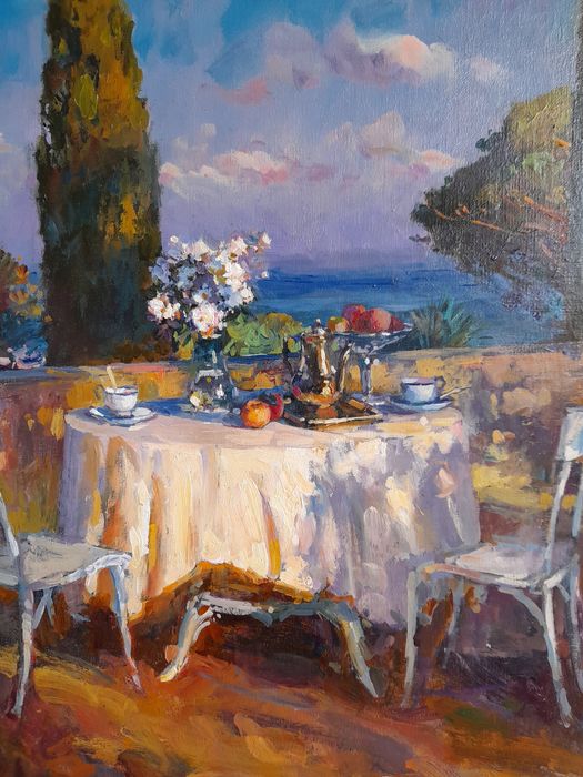 Вечер в Крыму картина