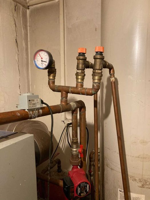 Cazan pe lemne 40/48 de Kw face si apa calda