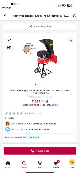 Masina de tocat crengi