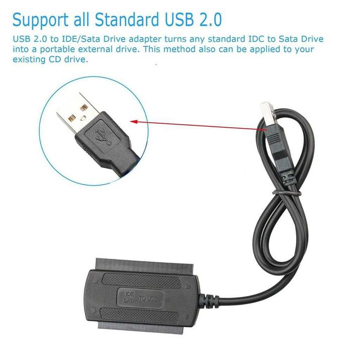 Переходник с USB 2.0 на IDE/SATA/S-ATA 2,5"/HDD 3,5"