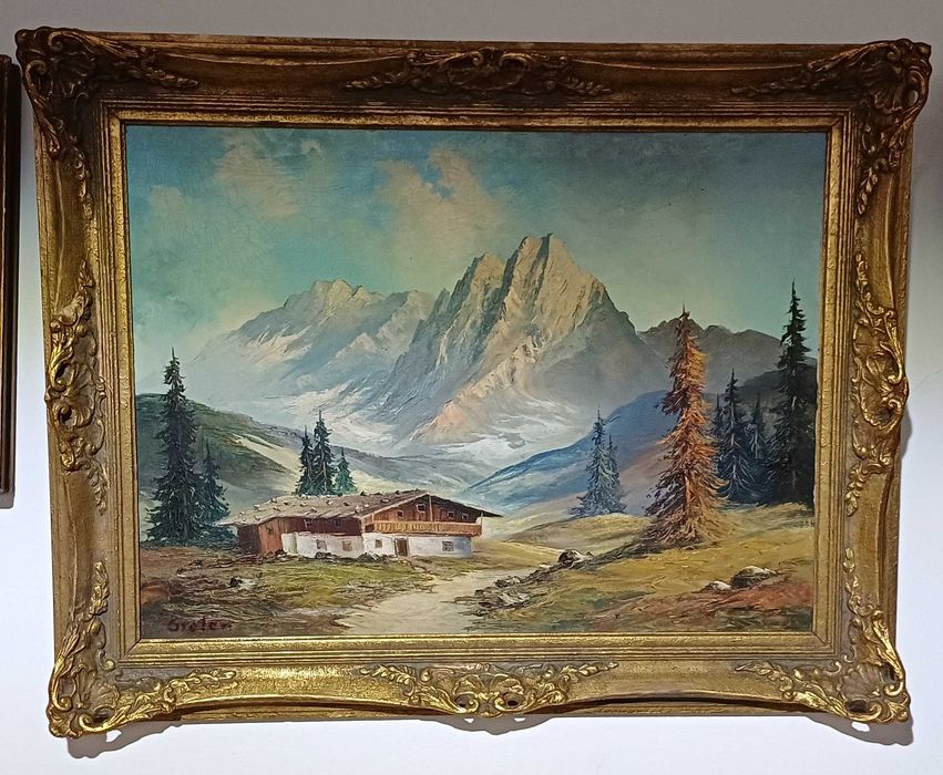 J.O Braten, pictură in ulei pe pânză