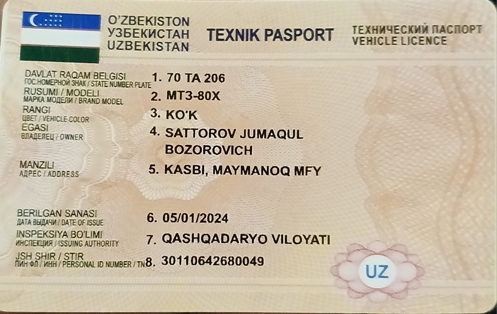 Мтз 80 сотилади  катта кабина