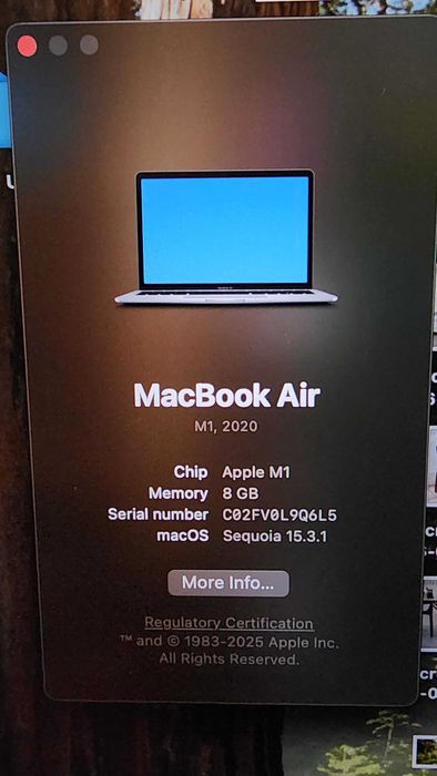 Macbook Air M1 8GB 500GB - РЕЗЕРВИРАН