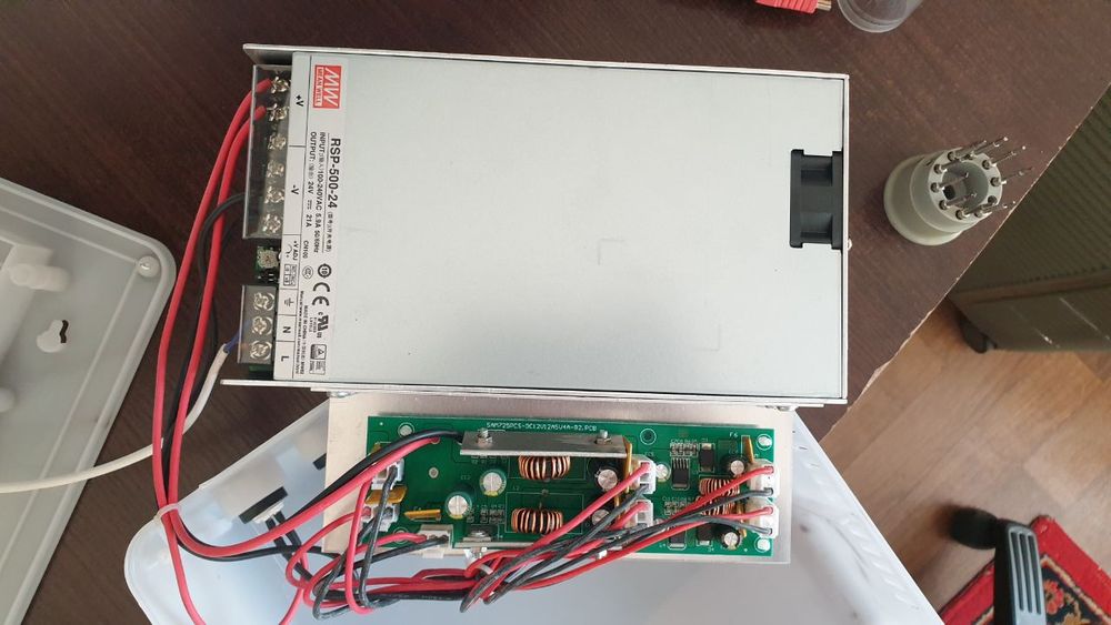 Блок питания 24V 500W Mean Well в корпусе (витринное освещение)