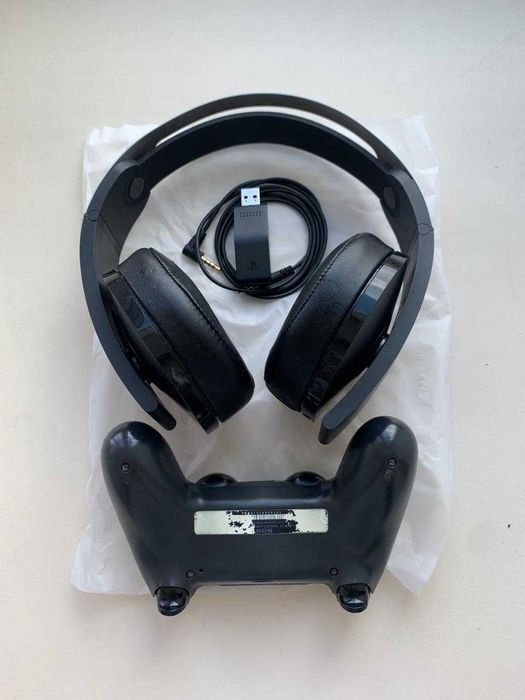 наушники Sony PlayStation Platinum + джостик